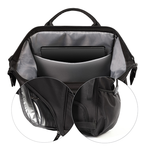 BABYONO Taška prebaľovacia/batoh Modern Style black