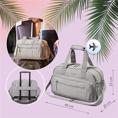 BABYONO Taška prebaľovacia cestovná 40x20x25 cm - grey