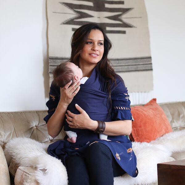 BOBA Nosič detí / šatka Classic Wrap - Navy Blue