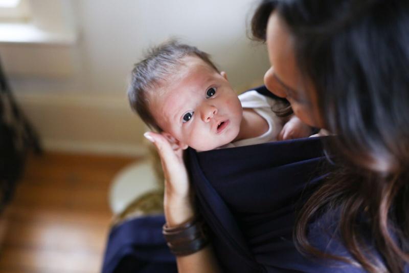 BOBA Nosič detí / šatka Classic Wrap - Navy Blue