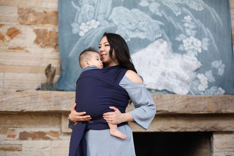 BOBA Nosič detí / šatka Classic Wrap - Navy Blue