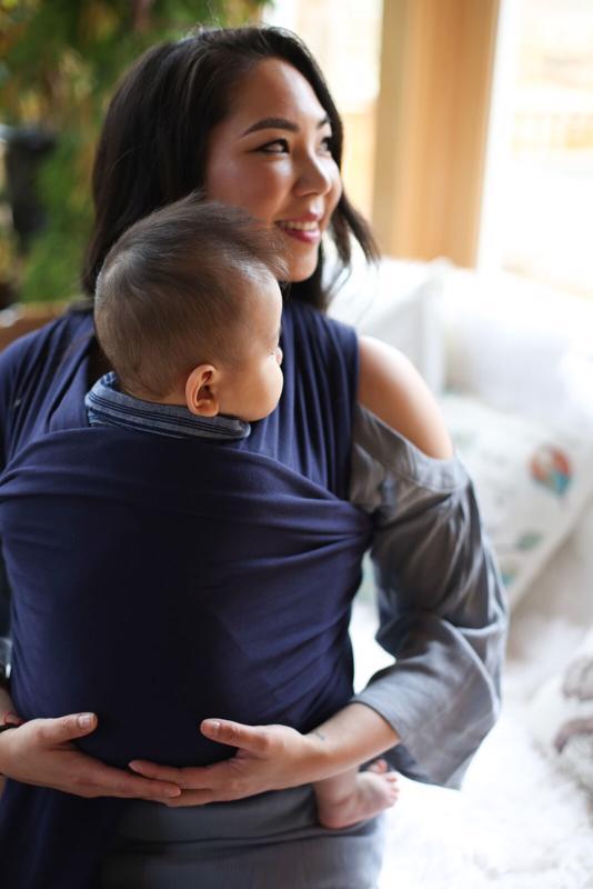 BOBA Nosič detí / šatka Classic Wrap - Navy Blue