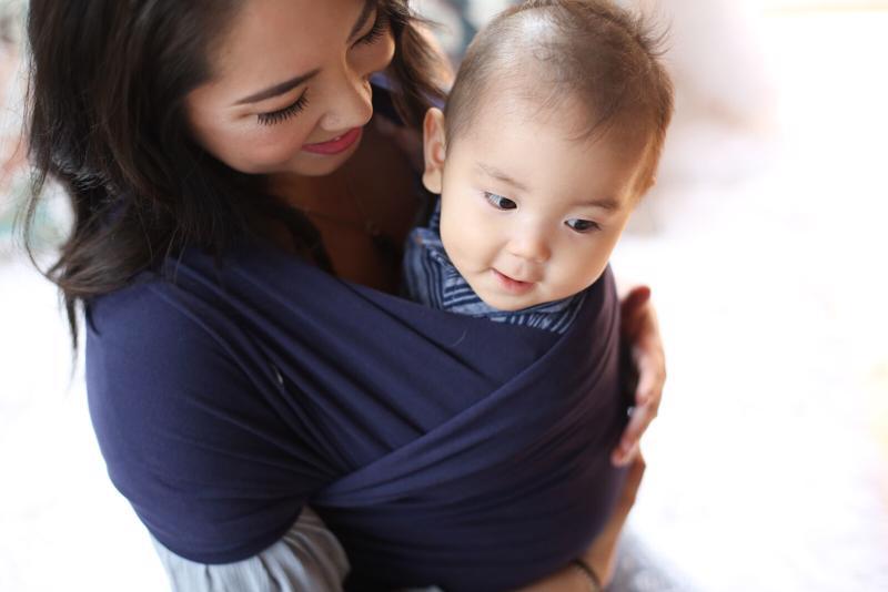 BOBA Nosič detí / šatka Classic Wrap - Navy Blue