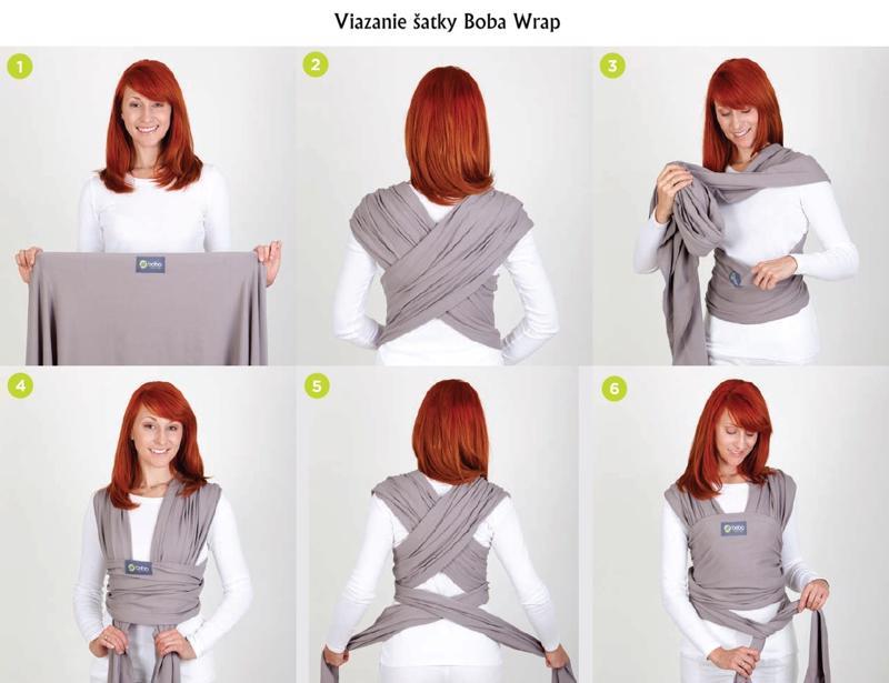 BOBA Nosič detí / šatka Classic Wrap - Navy Blue