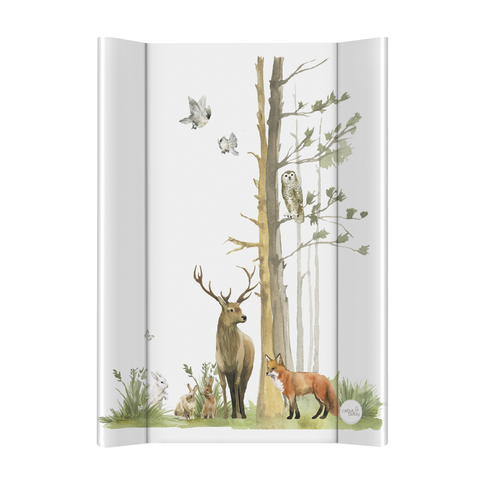 CEBA BABY Podložka prebaľovacia 2-hranná mäkká (50x70) Basic Woodland