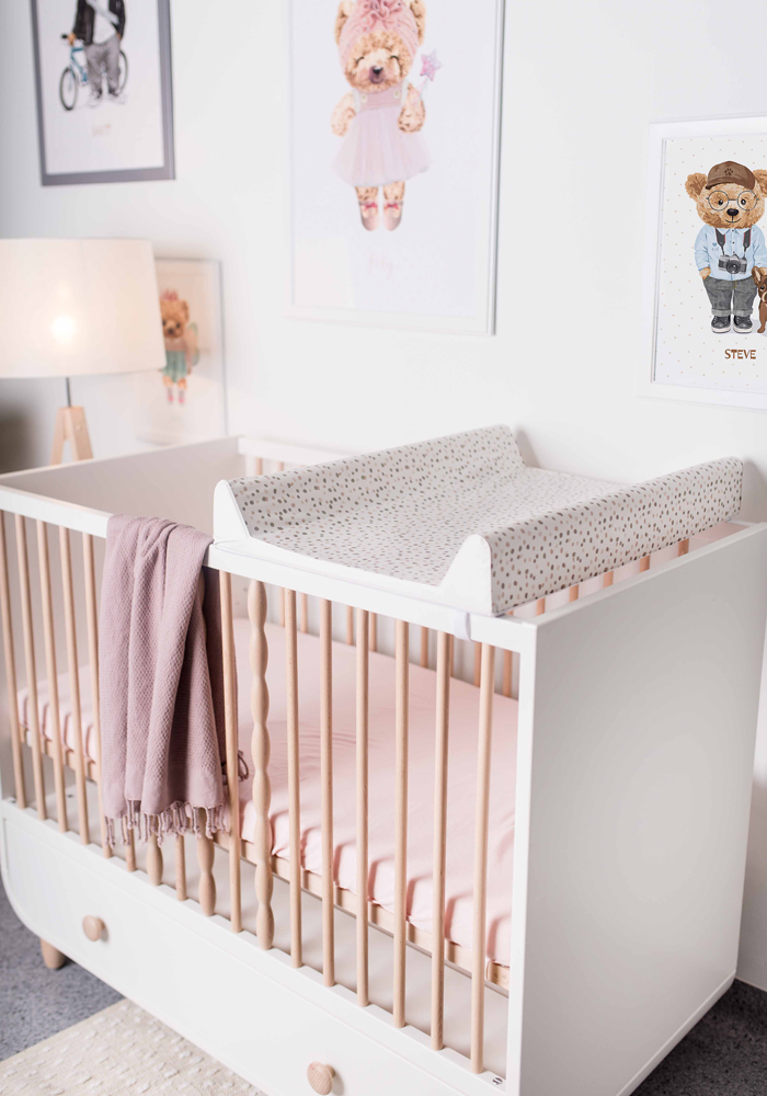 CEBA BABY Podložka prebaľovacia 2-hranná s pevnou doskou (50x70) Basic Spots