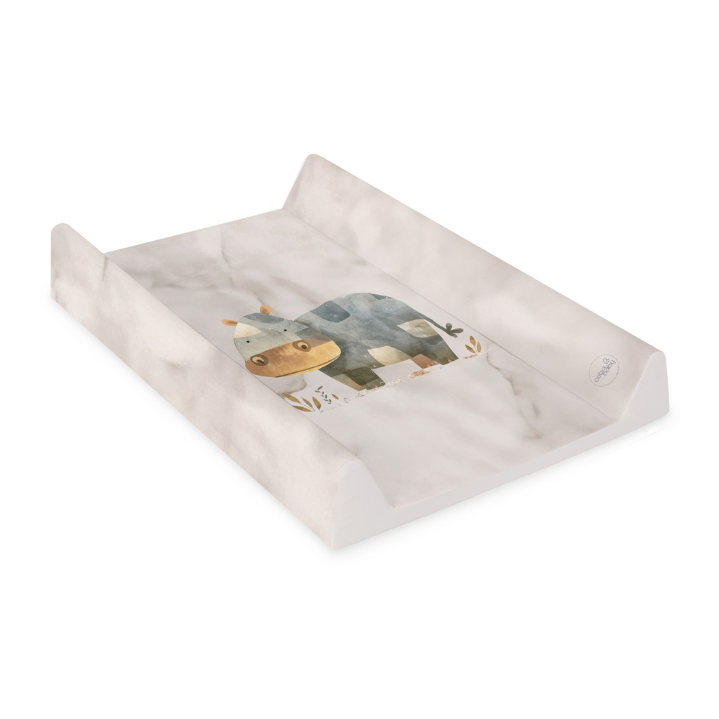 CEBA BABY Podložka prebaľovacia 2-hranná s pevnou doskou (50x70) Ultra Light Cosy Hippo