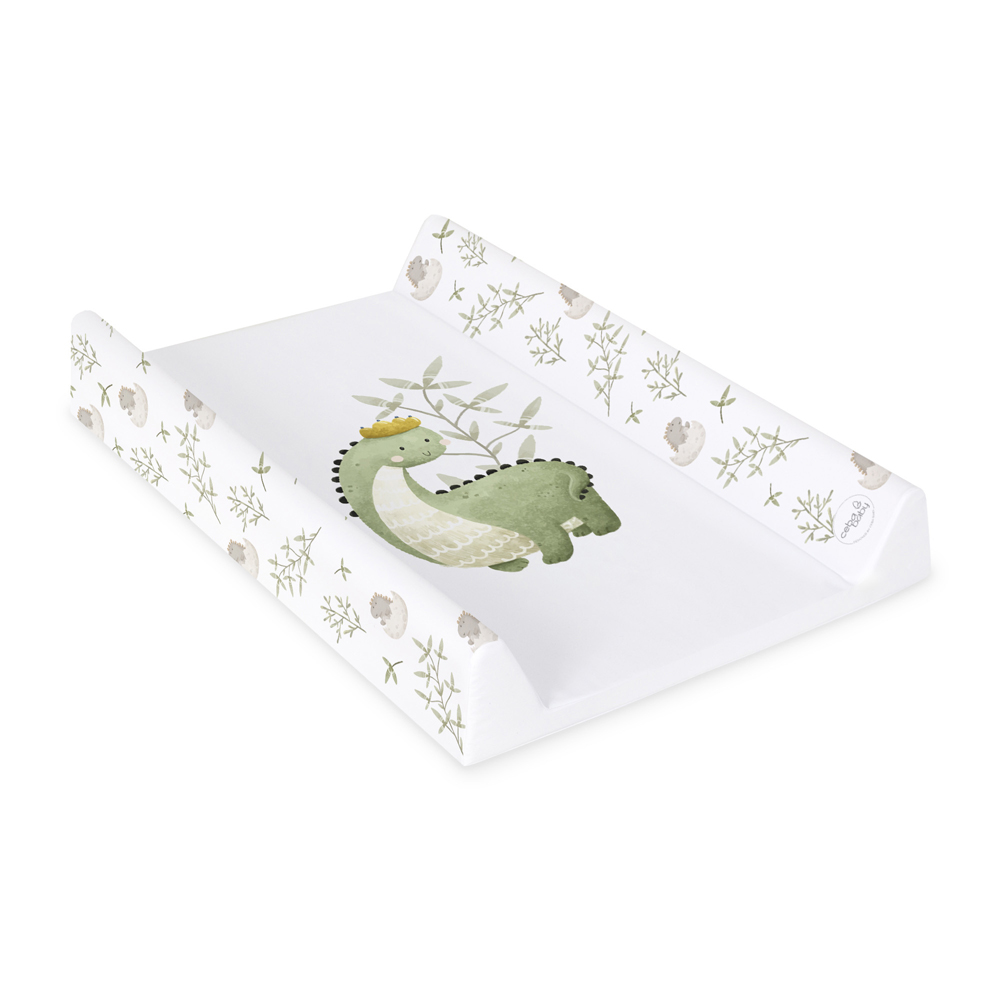 CEBA BABY Podložka prebaľovacia 2-hranná s pevnou doskou (50x70) Ultra Light Dino King