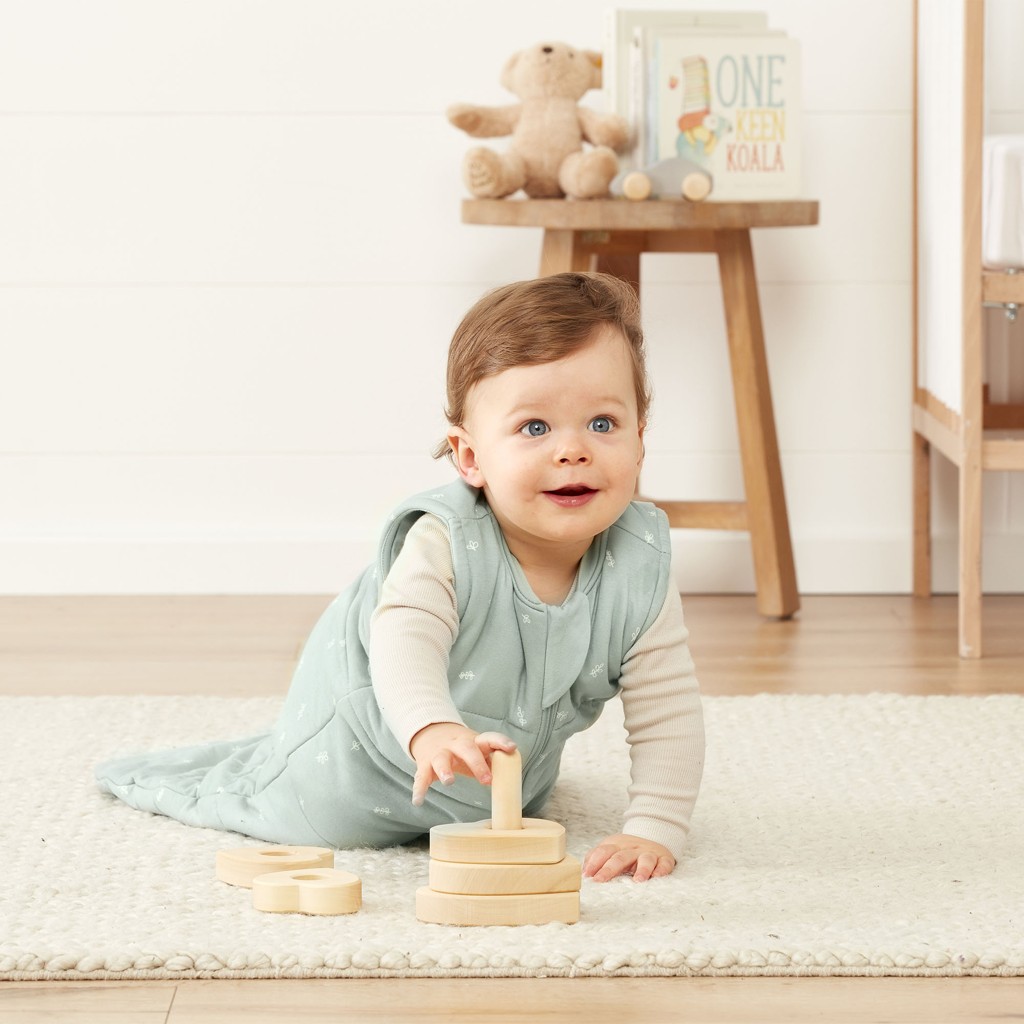 ERGOPOUCH Vak na spanie organická bavlna Jersey Sage 3-12 m, 6-10 kg, 2,5 tog