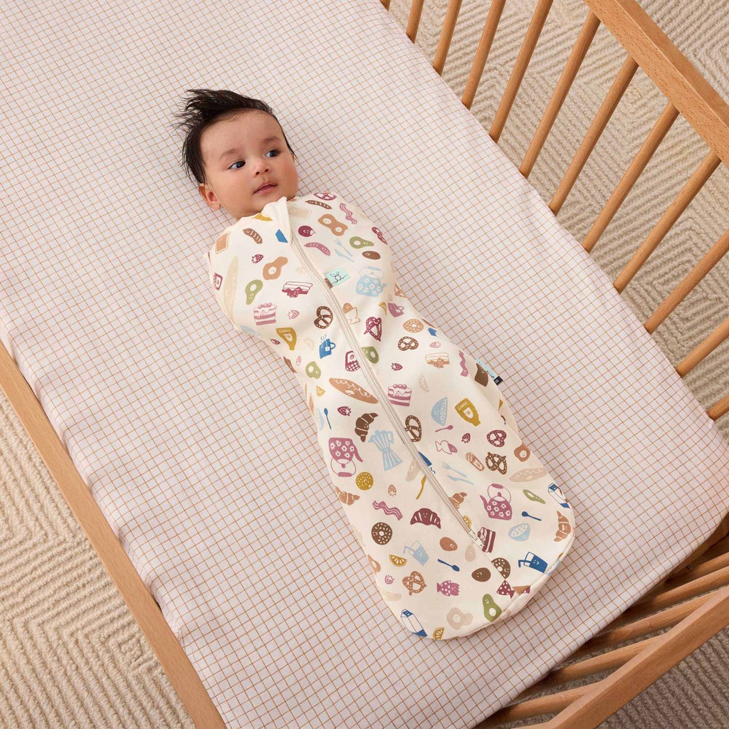 ERGOPOUCH Zavinovačka a vak na spanie 2v1 Cocoon Bon Appetit 0-3 m, 3-6 kg, 0,2 tog