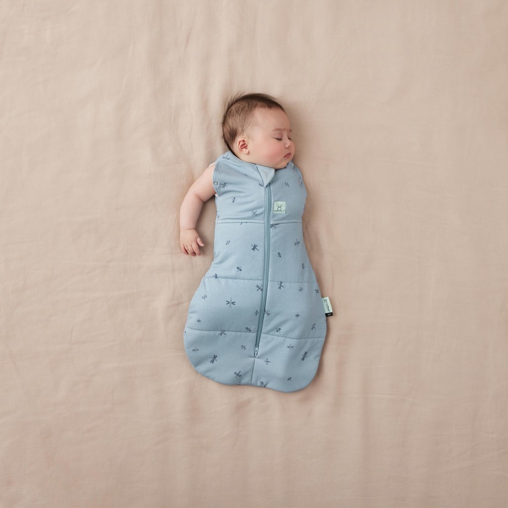 ERGOPOUCH Zavinovačka a vak na spanie 2v1 Cocoon Dragonflies 0-3 m, 3-6 kg, 2,5 tog