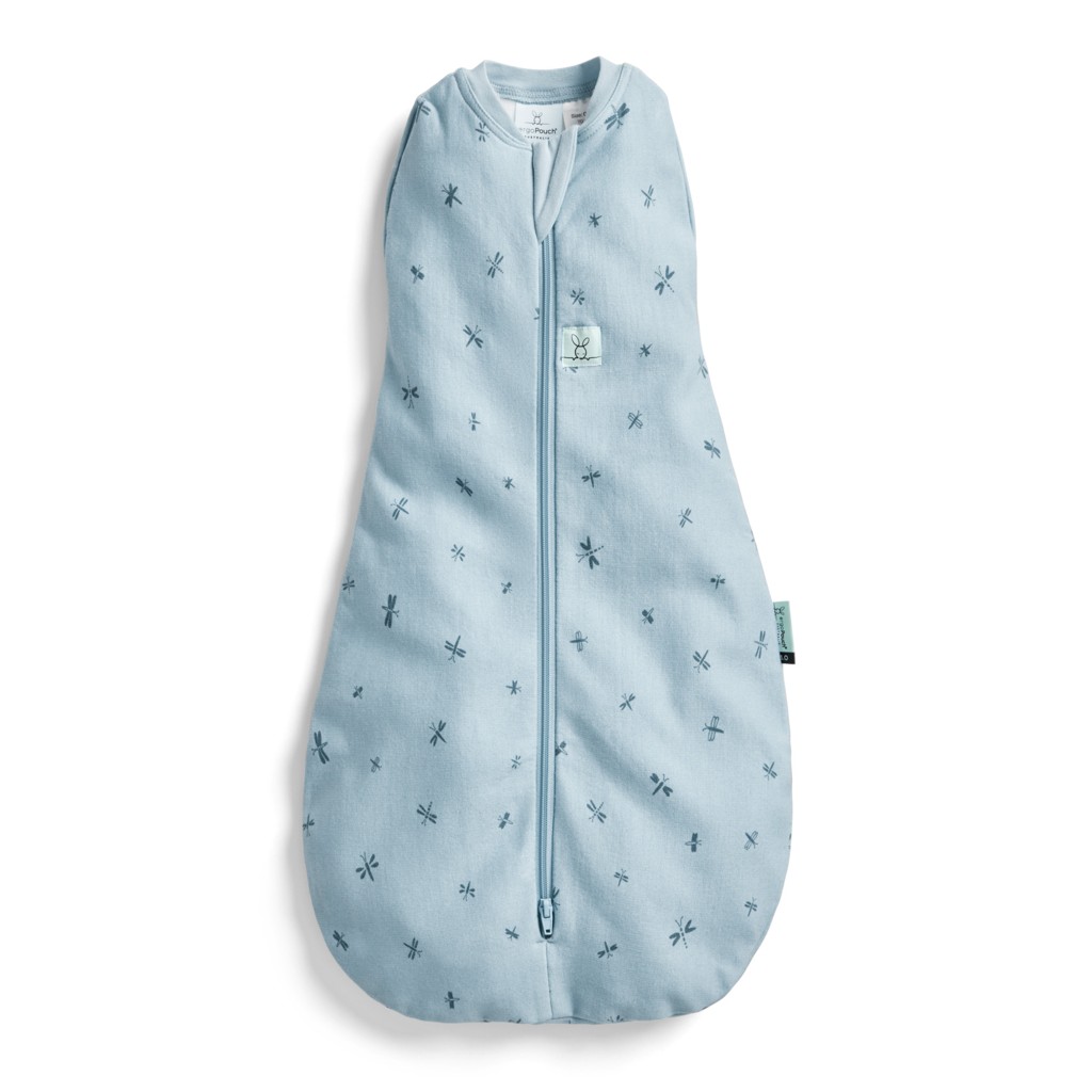 ERGOPOUCH Zavinovačka a vak na spanie 2v1 Cocoon Dragonflies 6-12 m, 8-10 kg, 0,2 tog