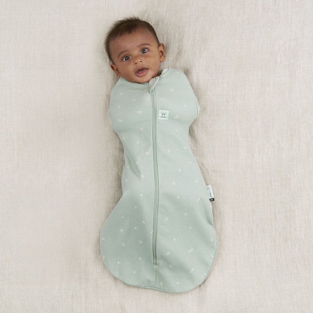 ERGOPOUCH Zavinovačka a vak na spanie 2v1 Cocoon Sage 0-3 m, 3-6 kg, 0,2 tog