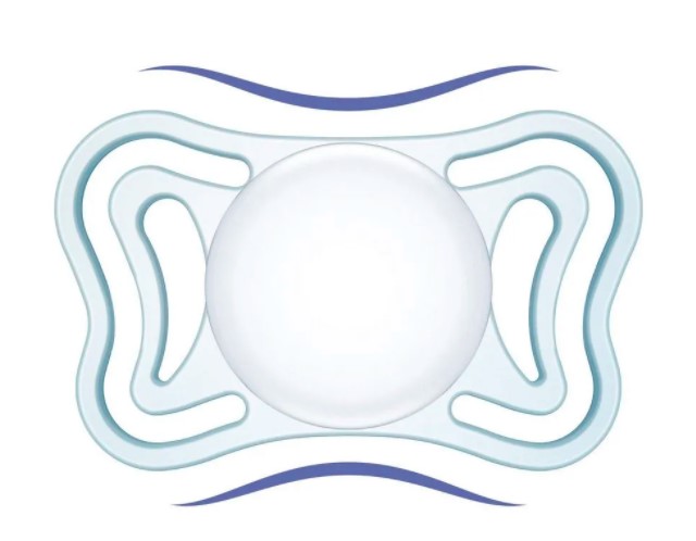 CHICCO Cumlík Physio Light silikónový nočný 2-6m, 2ks