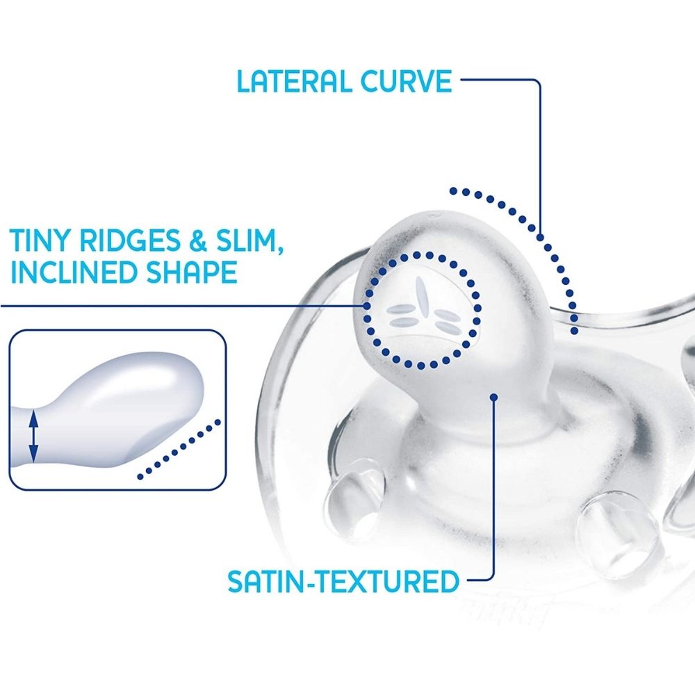 CHICCO Cumlík Physio Soft celosilikónový 6-16m chlapec 2 ks