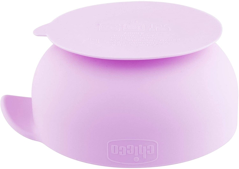 CHICCO Miska silikonová s prísavkou ružová 6m+