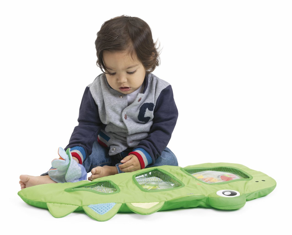 CHICCO Podložka vodná senzorická na hranie Krokodíl 6m+