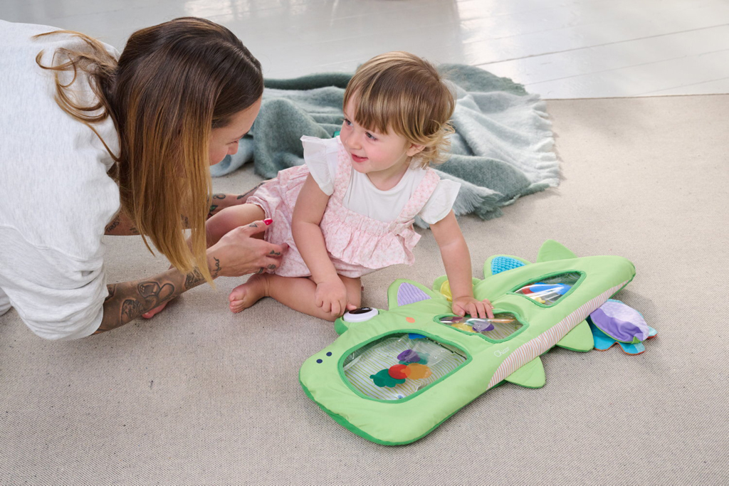 CHICCO Podložka vodná senzorická na hranie Krokodíl 6m+