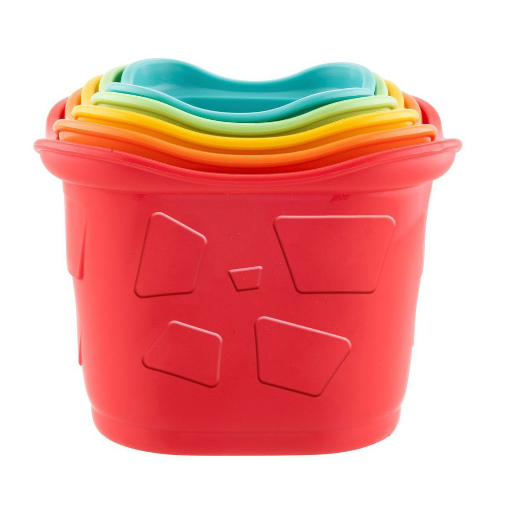 CHICCO Poháriky stohovacie farebné Eco+ 6m+