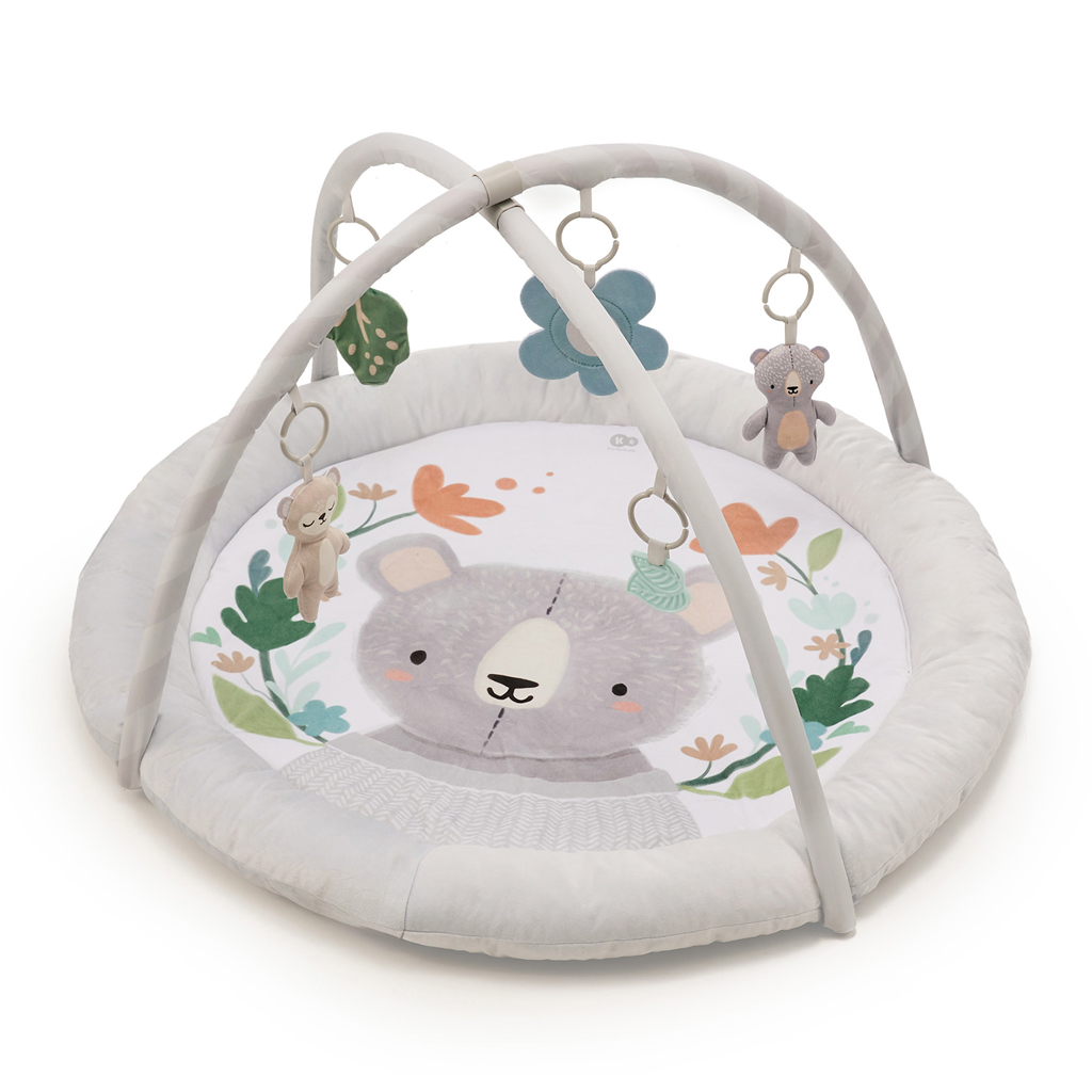 KINDERKRAFT Deka hracia s hrazdičkou Cozyplay Light Grey