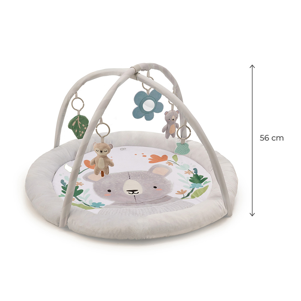 KINDERKRAFT Deka hracia s hrazdičkou Cozyplay Light Grey