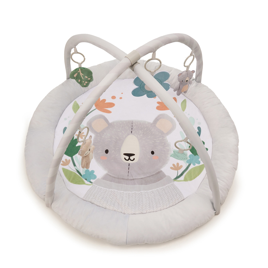 KINDERKRAFT Deka hracia s hrazdičkou Cozyplay Light Grey