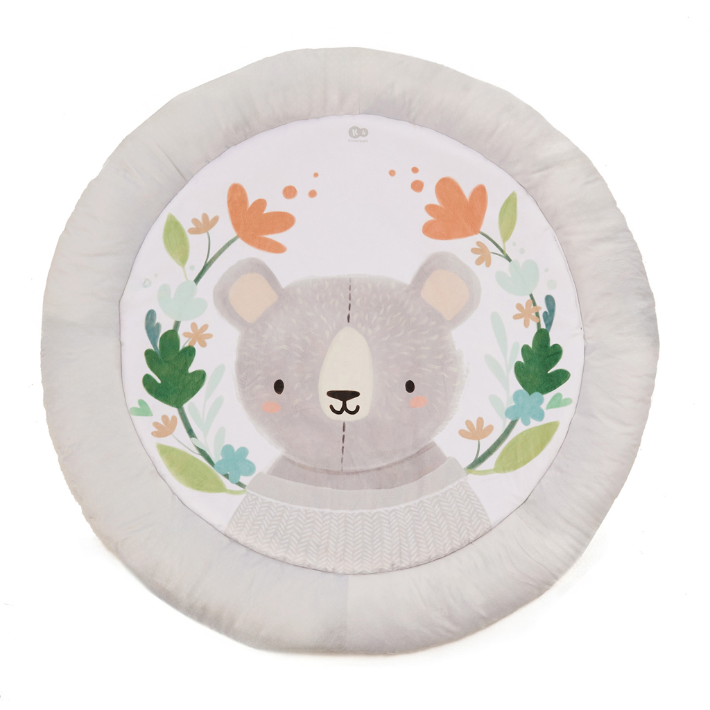 KINDERKRAFT Deka hracia s hrazdičkou Cozyplay Light Grey