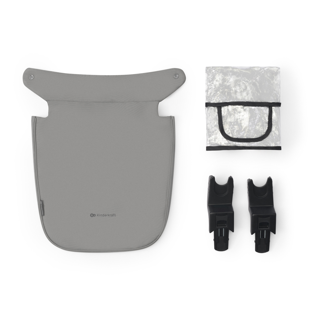 KINDERKRAFT Kočík kombinovaný 3v1 Newly Moonlight grey + Mink PRO