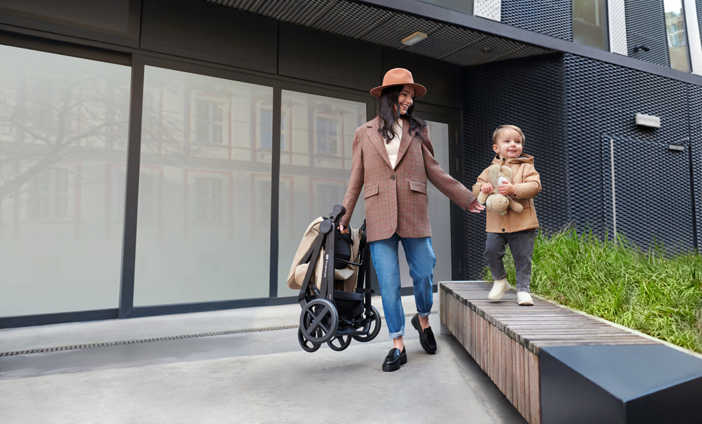 KINDERKRAFT Kočík kombinovaný 3v1 Newly Moonlight grey + Mink PRO
