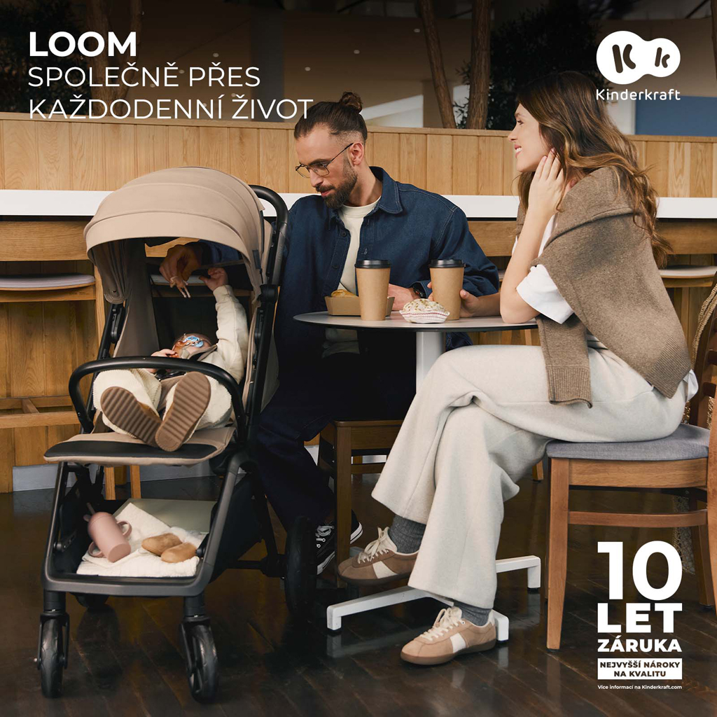 KINDERKRAFT Kočík športový Loom Black