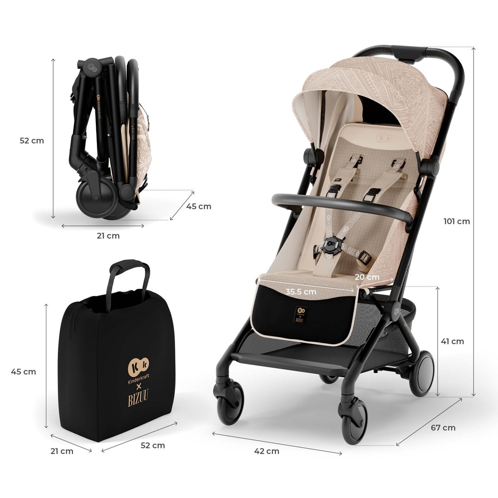 KINDERKRAFT Kočík športový Pilot 2 Dune Whisper Bizuu