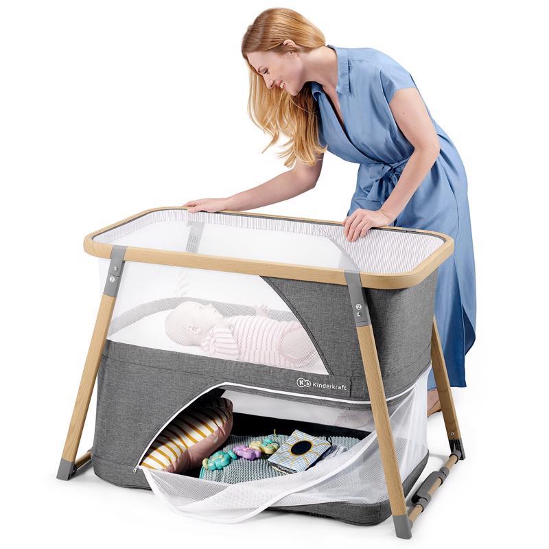 KINDERKRAFT Postieľka multifunkčná 4v1 Sofi Gray