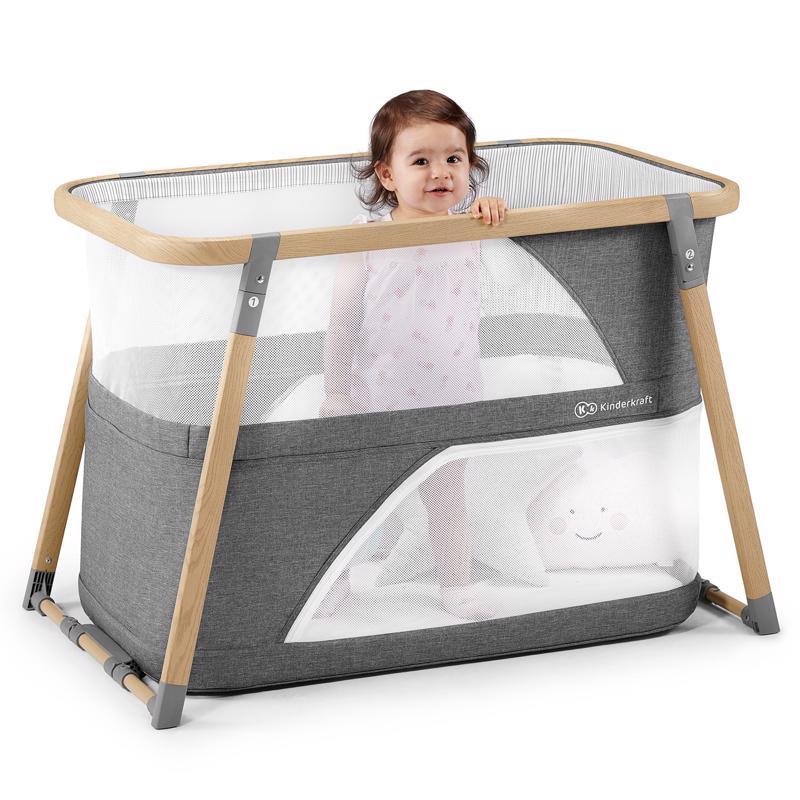 KINDERKRAFT Postieľka multifunkčná 4v1 Sofi Gray