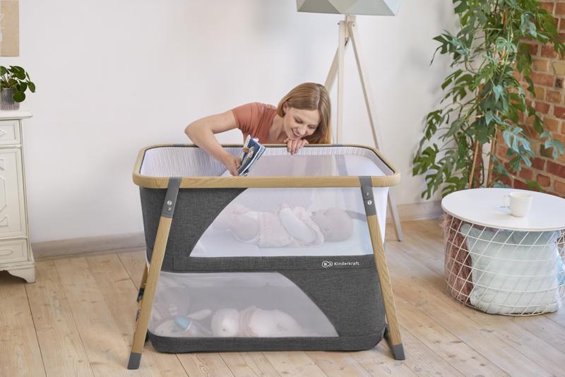 KINDERKRAFT Postieľka multifunkčná 4v1 Sofi Gray