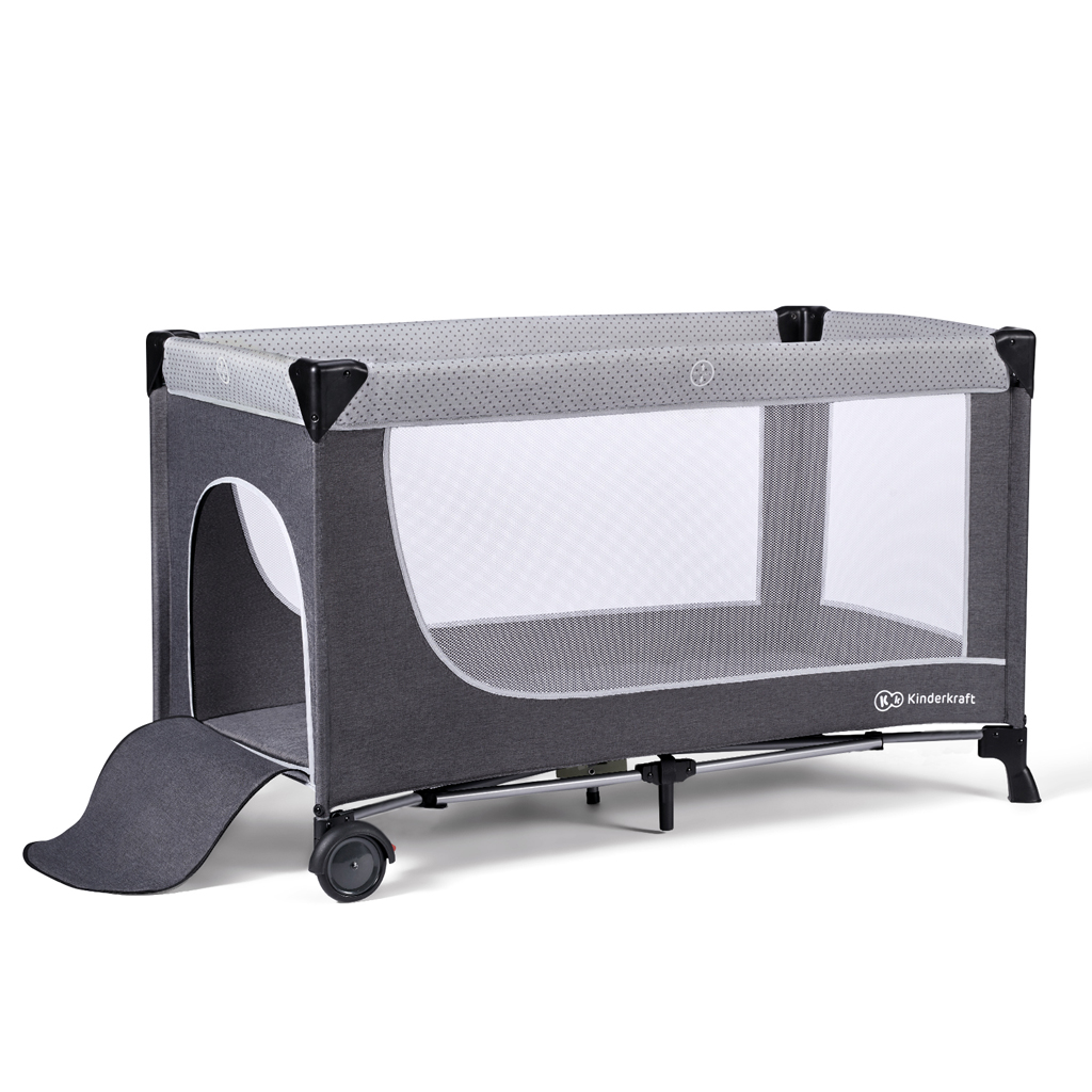 KINDERKRAFT SELECT Postieľka cestovná Leody doplnky Leody Grey, Premium