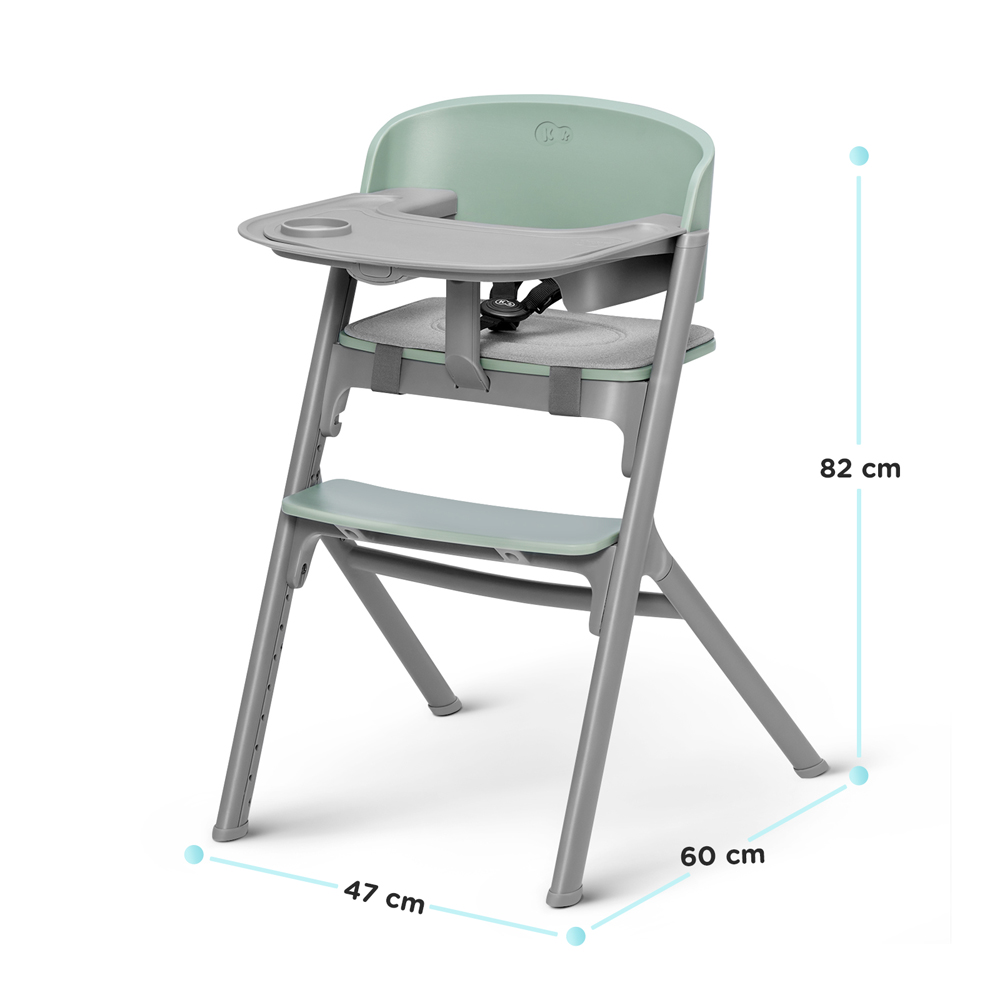 KINDERKRAFT SELECT Set jedálenská stolička Livy Aster Pink + lehátko Calmee, Premium