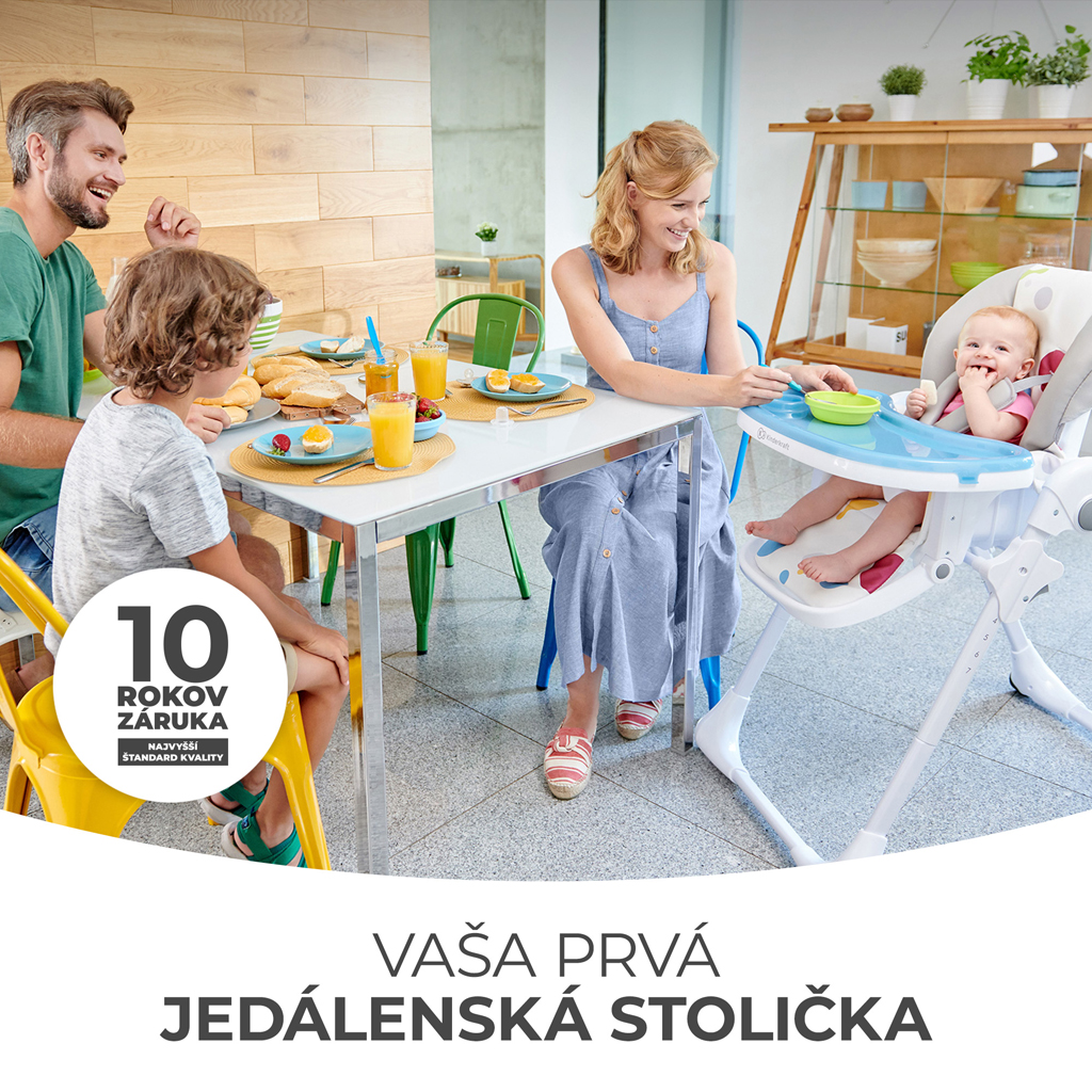 KINDERKRAFT Stolička jedálenská Yummy Multi