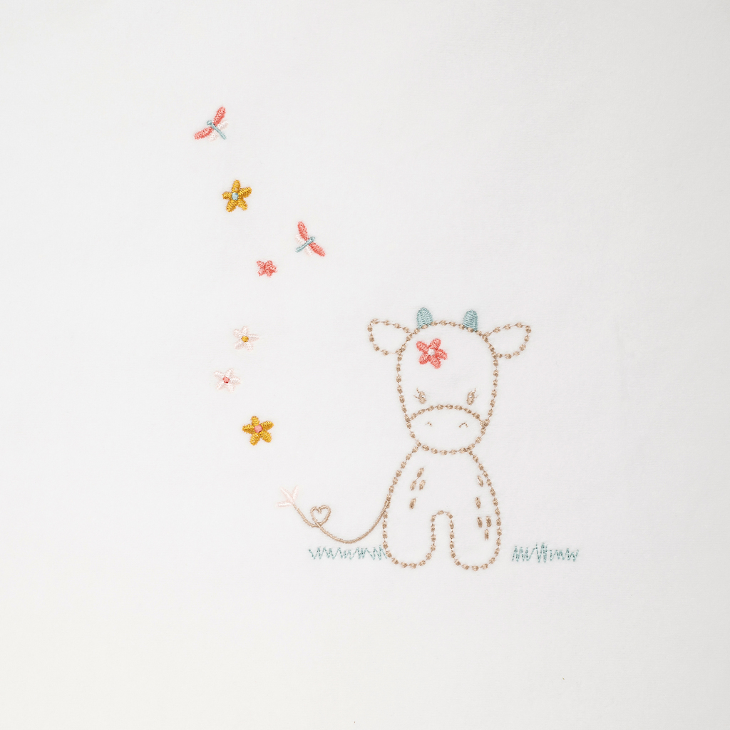 NATTOU Deka detská obojstranná velúr/bavlna 135x100 cm Mila, Zoe &amp; Lana