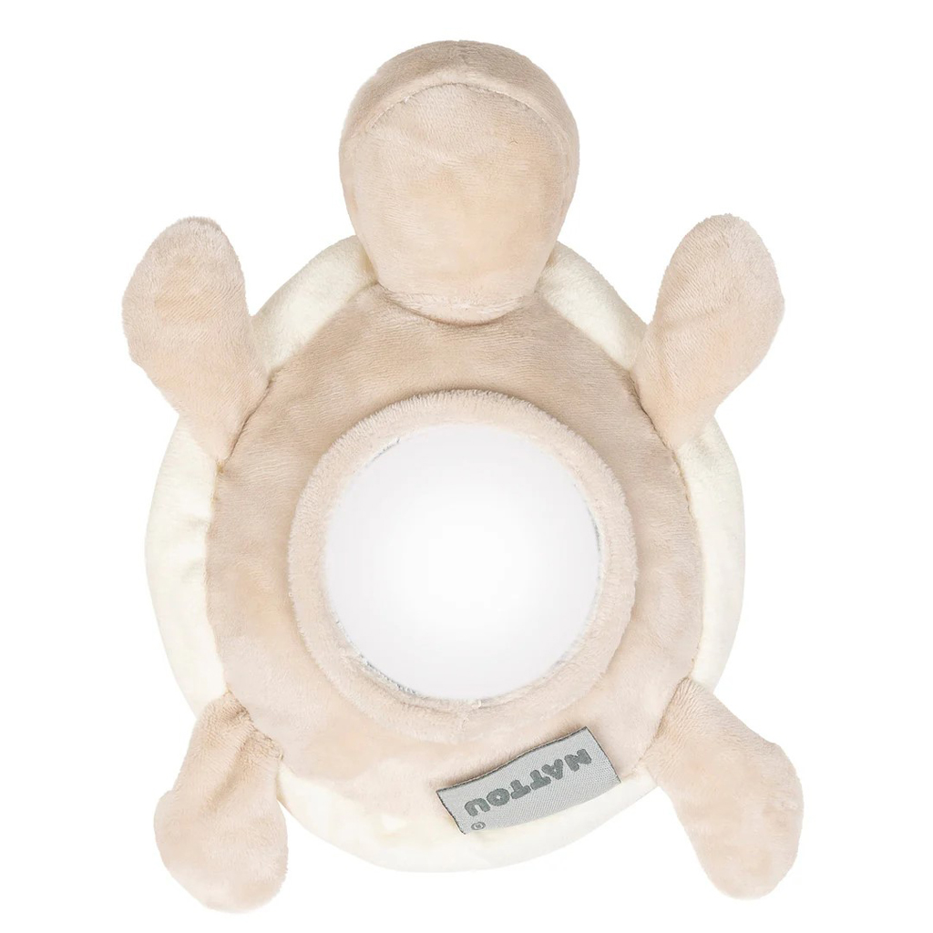 NATTOU Hračka plyšová korytnačka Lapidou 4 aktivity 19 cm Caramel