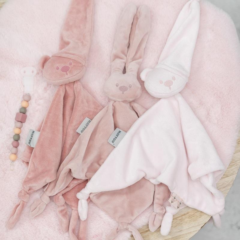 NATTOU Klip silikónový peach bez BPA