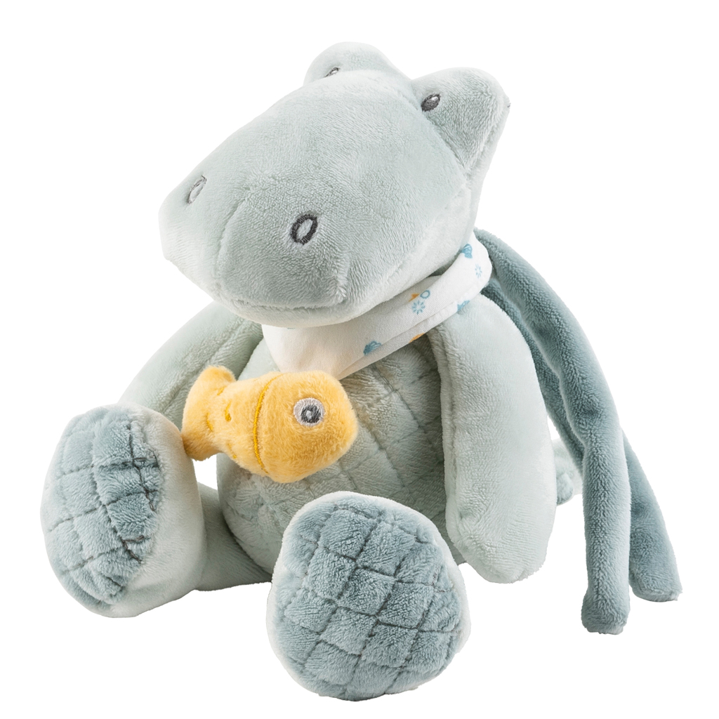 NATTOU Krokodíl plyšový hudobný Romeo 23 cm Romeo, Jules &amp; Sally