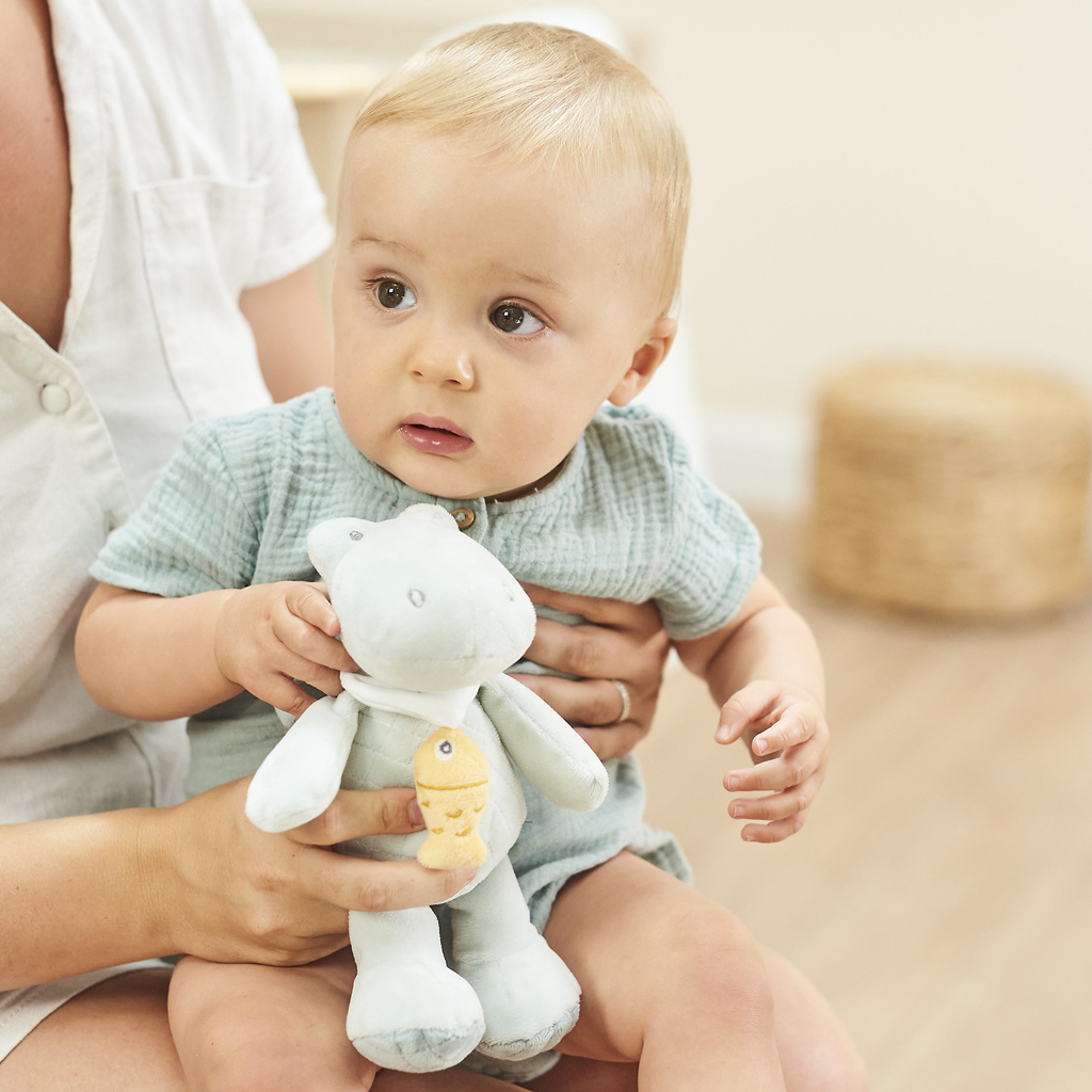 NATTOU Krokodíl plyšový hudobný Romeo 23 cm Romeo, Jules &amp; Sally