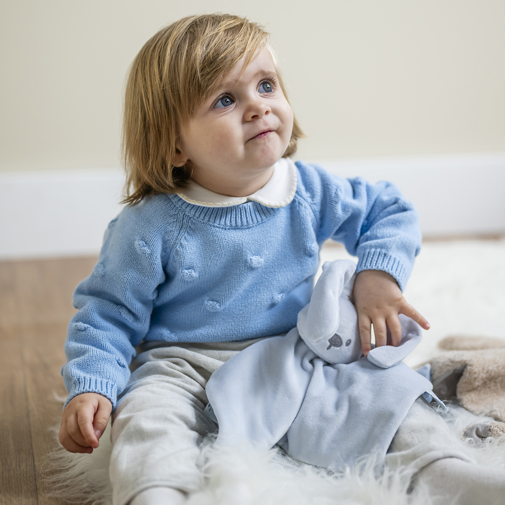 NATTOU Maznáčik mini Lapidou Glow svetlomodrý 28 cm, 0 m+