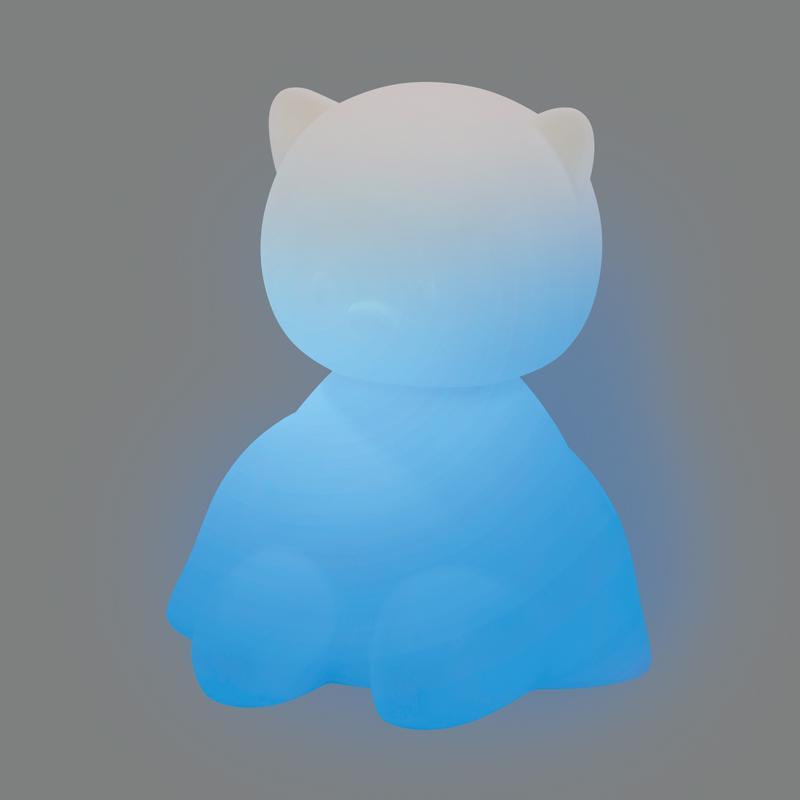 NATTOU Svetielko nočné silikónové so senzorom plaču Lapidou mačička