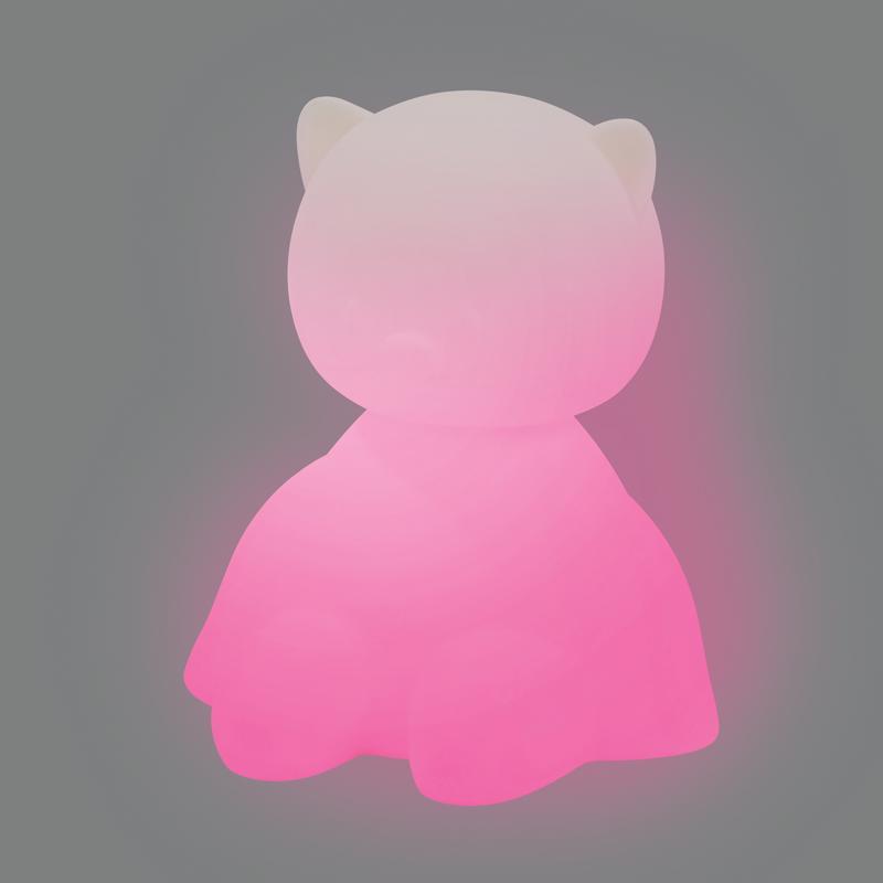 NATTOU Svetielko nočné silikónové so senzorom plaču Lapidou mačička