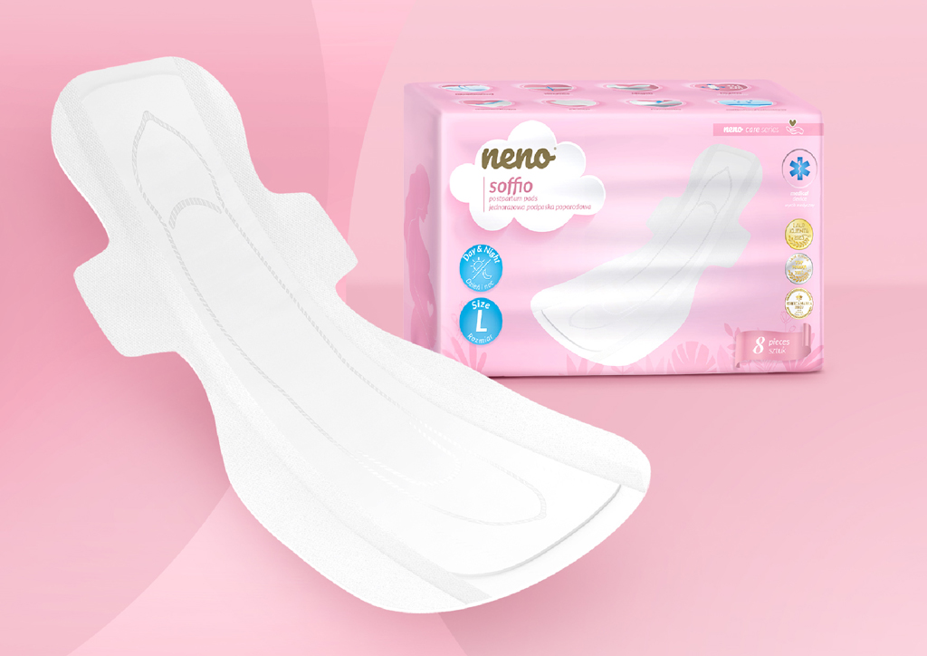 NENO Vložky popôrodné s krídelkami Soffio 8 ks