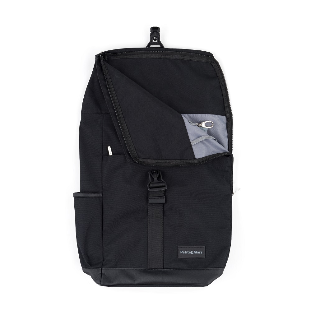 PETITE&amp;MARS Batoh prebaľovací na kočík Jackob Absolute Black