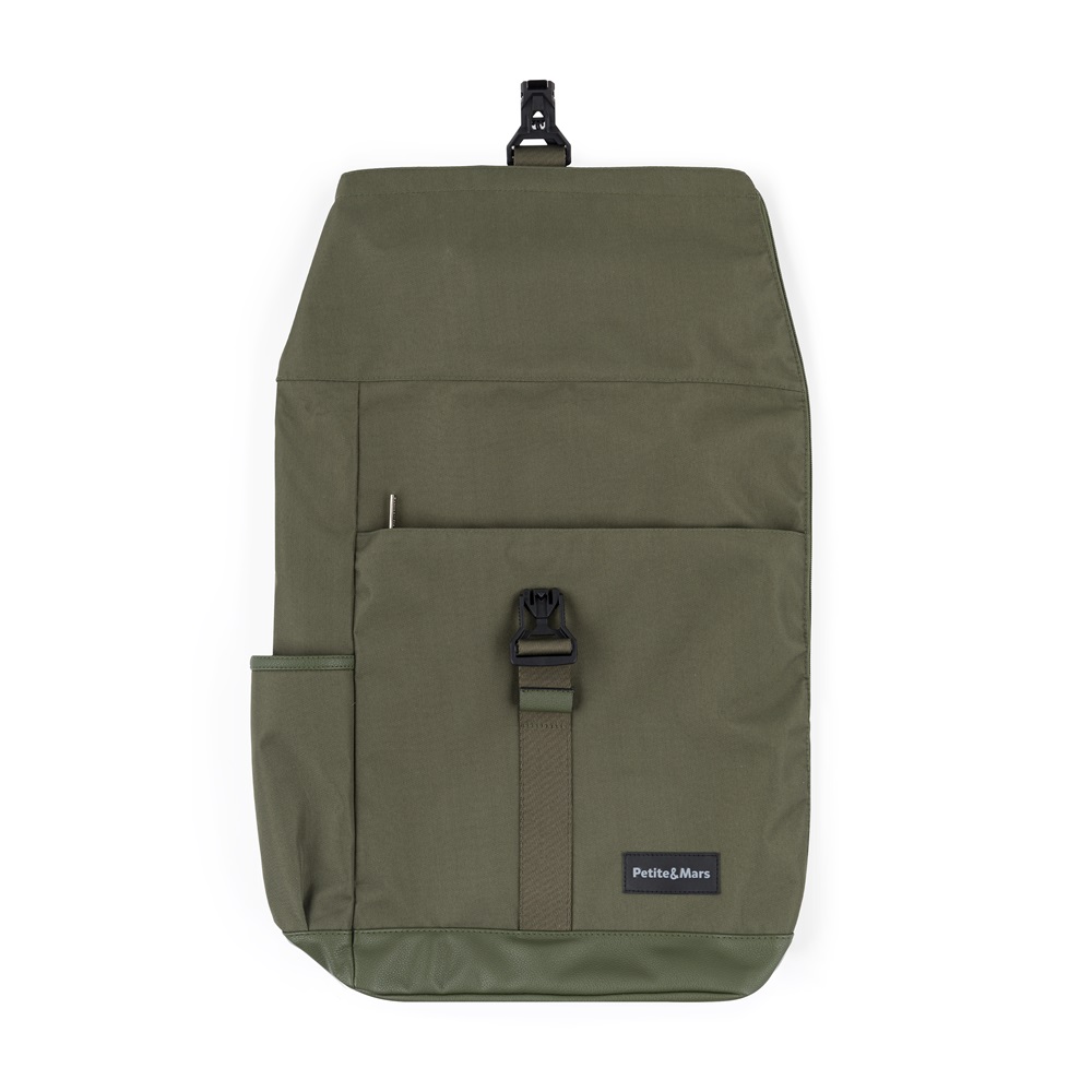 PETITE&amp;MARS Batoh prebaľovací na kočík Jackob Military Green