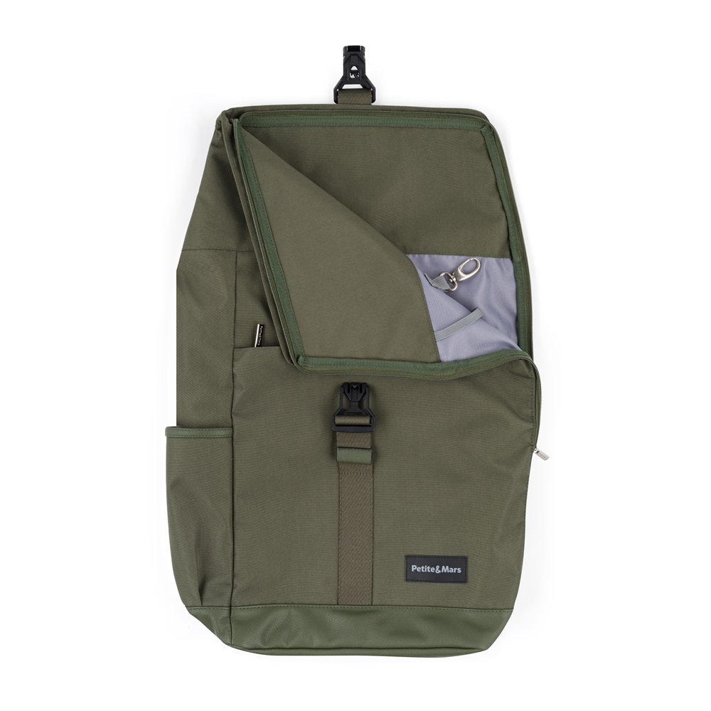 PETITE&amp;MARS Batoh prebaľovací na kočík Jackob Military Green