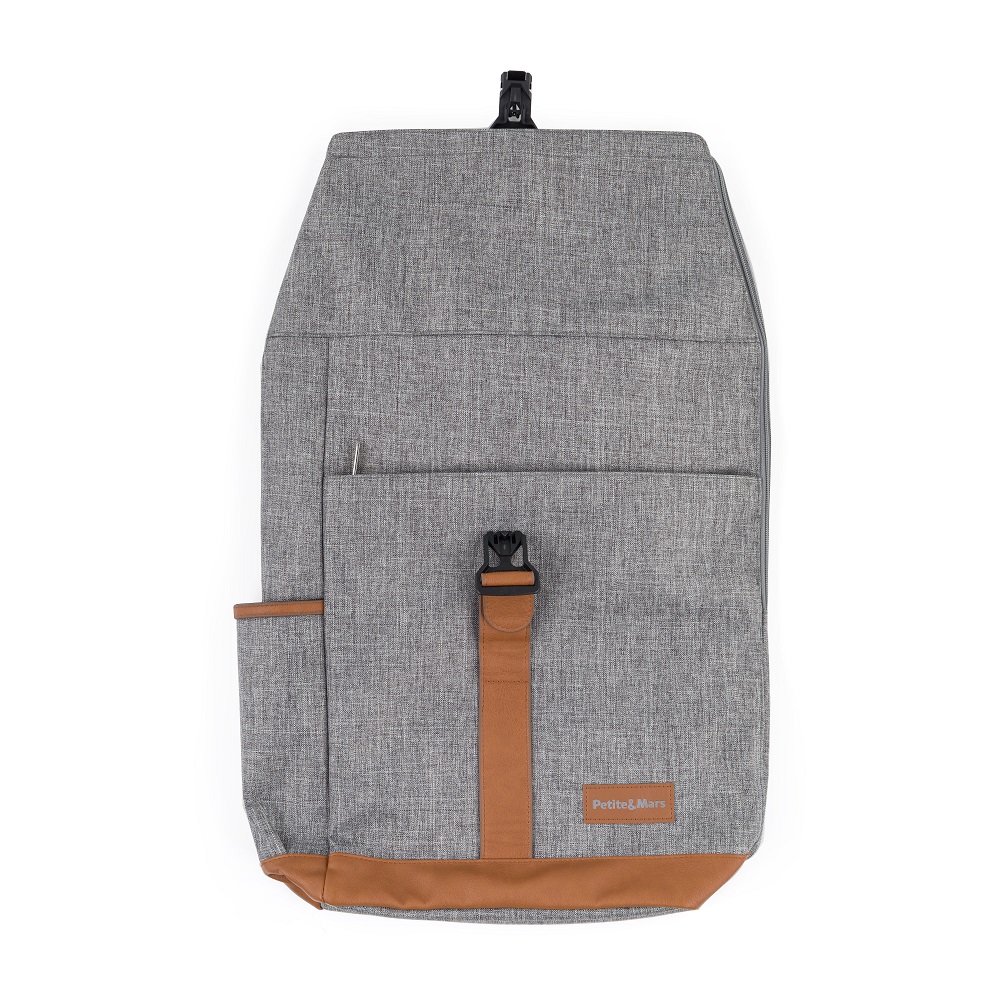 PETITE&amp;MARS Batoh prebaľovací na kočík Jackob Ultimate Grey